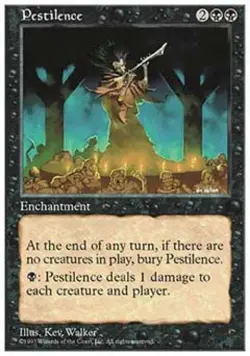 Pestilence - Medium Play MTG 5th Edition - Image 1