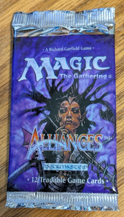 MTG - Alliances Booster Pack - Magic the Gathering Factory Sealed 1996 - Image 1
