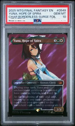 2025 MTG FINAL FANTASY #0549 YUNA, HOPE OF SPIRA PSA 10 - Image 1
