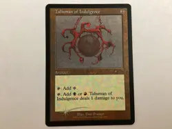 MTG SLD TALISMAN OF INDULGENCE Foil Etched Retro Frame NM (BIN) Graded Power - Image 1