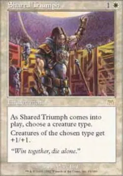 1x Shared Triumph Light Play, English Onslaught MTG Magic - Image 1