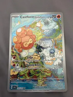 Pokemon TCG - Castform Sunny Form - 195/191 - Illustration Rare Surging Sparks - Image 1