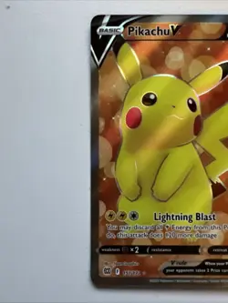 Pokemon Pikachu V 157/172 FULL ART NM - AMAZING CONDITION - HIGH 10+ - Image 2