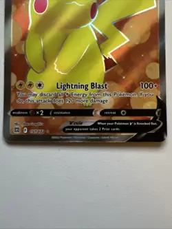 Pokemon Pikachu V 157/172 FULL ART NM - AMAZING CONDITION - HIGH 10+ - Image 4