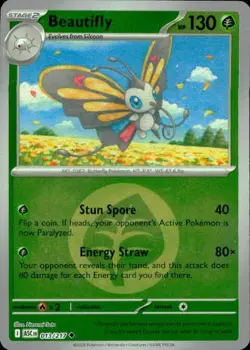 Beautifly 013/217 Uncommon ME: Ascended Heroes Pokemon NM - Image 1
