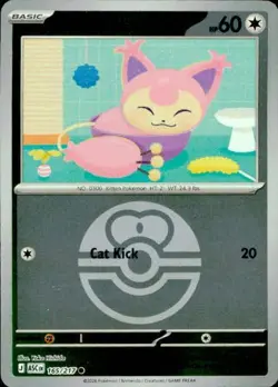 Skitty (Love Ball) 165/217 Holo ME: Ascended Heroes Pokemon Reverse Holo NM - Image 1
