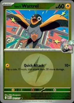 Iono's Wattrel - 071/217 (Energy) 071/217 ME: Ascended Heroes Reverse Holo NM - Image 1