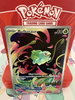 Pokemon Bulbasaur 133/132 Mega Evolution Stamped Illustration Rare LP - Image 1