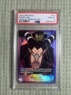 2023 One Piece Magellan Op-02 Alternate Art PSA Gem Mt 10 - Image 1
