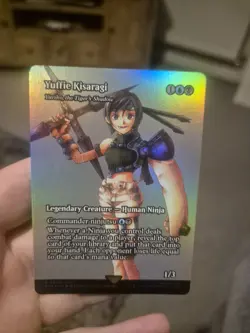 Yuffie Kisaragi Borderless Foil Final Fantasy MTG #60 Near Mint - Image 1