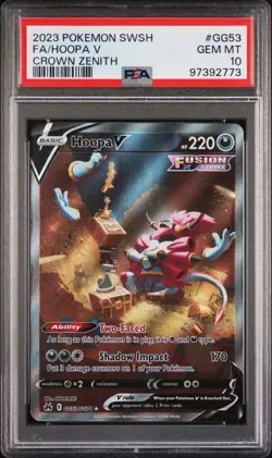PSA 10 Hoopa V 2023 SWSH Crown Zenith FA Galarian Gallery GG53/GG70 Pokemon - Image 1