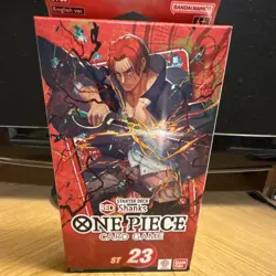 Bandai One Piece Card Game RED Starter Deck Shanks ST-23 Box English 2023 - Image 1