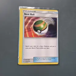 2017 Pokemon Error Miscut Card Trainer Nest Ball 123/149 - Image 1