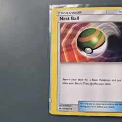 2017 Pokemon Error Miscut Card Trainer Nest Ball 123/149 - Image 2
