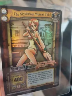 One Piece CCG Card Game Nami The Mysterious Woman Thief Holo Quest Begins (MP) - Image 1