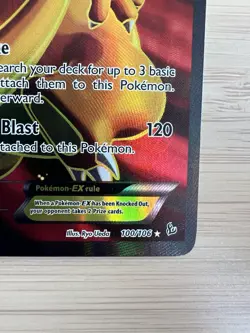 Charizard EX (100/106) XY Flashfire Full Art Ultra Rare Pokemon Card LP - Image 4