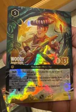 Woody - Jungle Guide (Store Championship) Disney Lorcana Promo Card Holo - Image 1