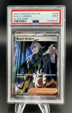 Boss’s Orders 248/193 PSA 9 Graded Paldea Evolved Holo Rare Pokemon Card TCG - Image 1