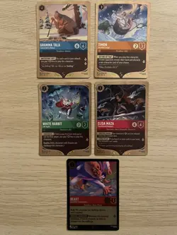 Disney Lorcana - Winterspell Set LGS Promo Foil Cards x5 - 28-32/P3 EN11 - Image 1