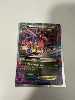 Pokemon TCG M Garchomp EX Promo Card Holo #XY168 Mega (Near Mint) - Image 1