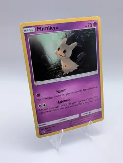 Mimikyu - SM29 Cosmos Holo Black Star Promo English Sun & Moon Pokemon Card MP - Image 1