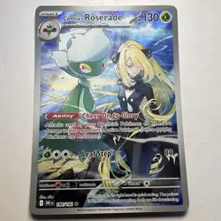Pokemon TCG Cynthias Roserade Illustration Rare Destined Rivals 184/182 NM #2 - Image 1