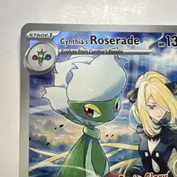Pokemon TCG Cynthias Roserade Illustration Rare Destined Rivals 184/182 NM #2 - Image 2