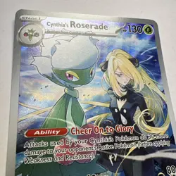 Pokemon TCG Cynthias Roserade Illustration Rare Destined Rivals 184/182 NM #2 - Image 3