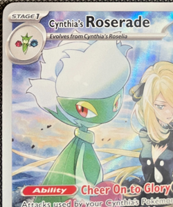 Pokemon TCG Cynthias Roserade 184/182 - Illustration Rare - Destined Rivals - Image 2