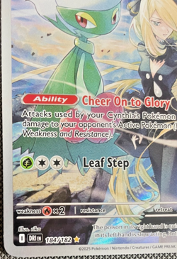 Pokemon TCG Cynthias Roserade 184/182 - Illustration Rare - Destined Rivals - Image 3
