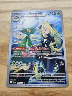 Pokemon TCG Cynthias Roserade 184/182 - Illustration Rare - Destined Rivals - Image 1