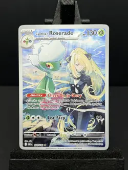Pokemon TCG Cynthias Roserade - Illustration Rare - Destined Rivals - 184/182 NM - Image 1