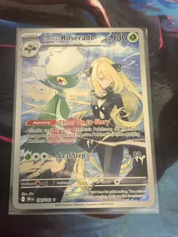 Pokemon TCG Cynthias Roserade Illustration Rare Destined Rivals 184/182 NM - Image 1
