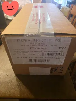 2024 Pokemon Surging Sparks Sealed Pokemon Center ETB Elite Trainer Box Case - Image 2