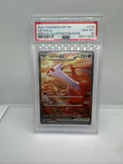 2024 Pokemon Surging Sparks Latias Ex SIR PSA 10 Gem Mint #239/191 - Image 1
