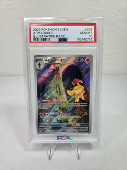 Pokemon TCG Scarlet & Violet #203 Armarouge Illustration Rare PSA 10 Tough Gem - Image 1