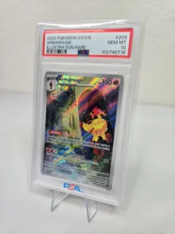 Pokemon TCG Scarlet & Violet #203 Armarouge Illustration Rare PSA 10 Tough Gem - Image 2