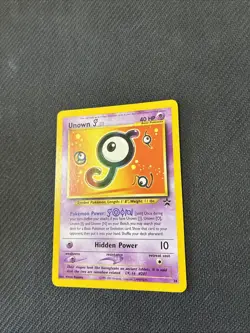 Unown J 38 WOTC Black Star Promo Pokemon NM - Image 3