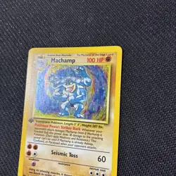 Machamp 8/102 1st Edition Base Set Holo Pokemon NM - Image 2