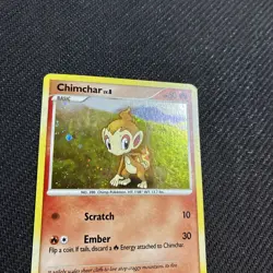 Chimchar 76/130 Diamond And Pearl Holo Pokemon LP - Image 2