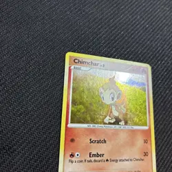 Chimchar 76/130 Diamond And Pearl Holo Pokemon LP - Image 3