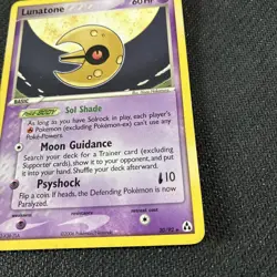Lunatone 20/92 ex Legend Maker Non Holo Rare Pokemon Damaged - Image 2