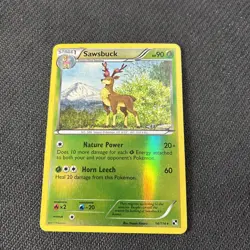 Sawsbuck 14/114 Black And White Reverse Holo Rare Pokemon LP - Image 1