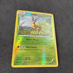 Sawsbuck 14/114 Black And White Reverse Holo Rare Pokemon LP - Image 2