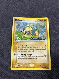 Makuhita 65/107 ex Deoxys Reverse Holo Pokemon LP - Image 1
