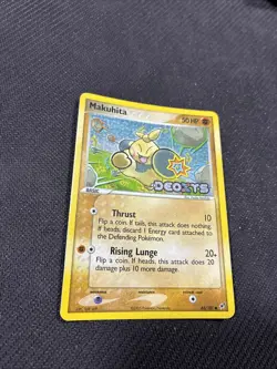 Makuhita 65/107 ex Deoxys Reverse Holo Pokemon LP - Image 3