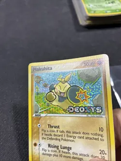 Makuhita 65/107 ex Deoxys Reverse Holo Pokemon LP - Image 4
