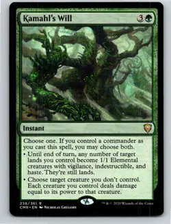 Magic the Gathering Kamahl's Will Commander Legends MTG Free Shipping! - Image 1