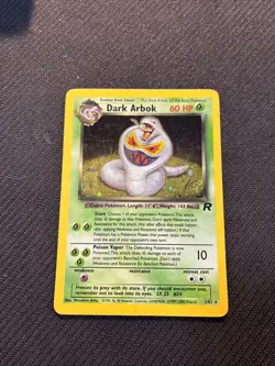 Dark Arbok 2/82 Team Rocket Holo Rare Pokemon HP - Image 1