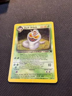 Dark Arbok 2/82 Team Rocket Holo Rare Pokemon HP - Image 3
